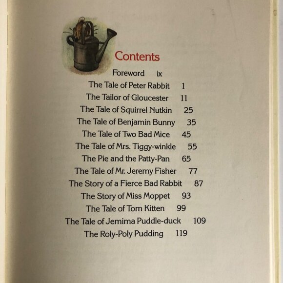 Tales Of Peter Rabbit And His Friends Hardcover Book Beatrix Potter 1984 - Picture 4 of 6